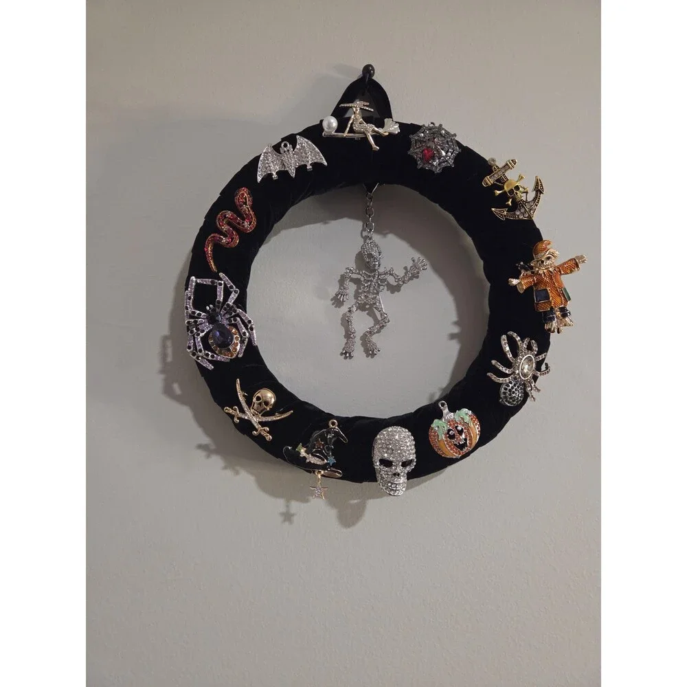 Halloween Brooch Wreath
